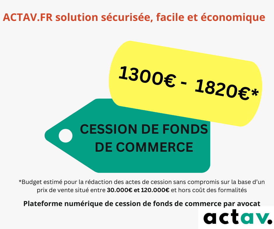 ACTAV solution de cession de commerce